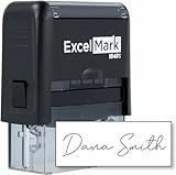ExcelMark Customized Name Stamper - Personalized Stamps with Many Font Options - Medium