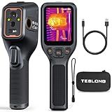 Teslong Thermal Camera with Visual Camera, 256 x 192 IR Resolution Thermal Imaging Camera, 3.2" LCD Screen 25Hz Refresh Rate, Dual-Camera Handheld Infrared Imager with Video Recording Supported