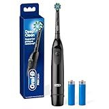 Oral-B Pro 100 CrossAction, Battery Powered Toothbrush, Black, 1 Count (Pack of 1)