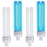 5W ÜV-C Replacement Bulbs for GermGuardian Air Purifiers - Compatible with LB4000 AC4300BPTCA, AC4825, AC4850, AC4850PT, AC4900, AC4900CA, AC5300B, AC5350B, AC5350W Series | G23 Base (4-Pack)