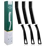 Crevice Cleaning Brush Set – 3Pcs Hard Bristle Cleaning Tools for Grout, Tile Floors, Gaps & Narrow Spaces – Small Grout Scrub Brush for Cleaning Bathroom, Shower, Window Tracks, Kitchen