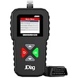 JDIAG JD001 OBD2 Scanner Professional Code Reader Engine Fault Scanner CAN Diagnostic Scan Tool for Cars Since 1996 Easy to Read and Clear False Code with DTC Lookup, I/M Readiness, Freeze Frame
