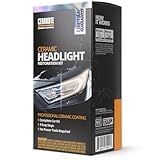 CERAKOTE® Ceramic Headlight Restoration Kit – Guaranteed To Last As Long As You Own Your Vehicle – Brings Headlights Back to Like New Condition - No Power Tools Required - 10 Wipe Kit