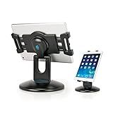 EHO Tablet Kiosk Stand, 360° Rotating Commercial Tablet Stand, Retail Kiosk, 6"-13" (Screens) Adapter Universal Holder for iPad, Air, Mini, Microsoft Surface, Most Tablets - Black