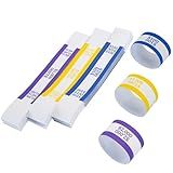 L LIKED 300 PCS Currency Straps Money Bands, Self Sealing Money Bill Wrappers ($100, $1000, $2000)