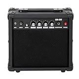 Ktaxon Electric Guitar Amp, 20 Watt Amplifier with 6.5" Speak Built-in Speaker Headphone Jack and Aux Input Jack（MP3） Bass, Volume, Treble, and Gain Controls - Black