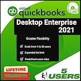 Quick - Books Enterprise 2021 | 5 User's | Physical DVD | Lifetime Version | Only for PC | not for MAC
