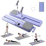 Portable Pilates Reformer Board - Pilates Equipment Pilates Reformer Pilates Kit for Home Workouts with Resistance Bands, Core/Glute/Leg Toner, Dual-Use Design + LED Timer & Calorie Counter