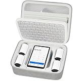 COMECASE Case Compatible with Square Terminal Credit Card Reader, Mobile POS Machine Storage Holder for Terminal Charger and Over 5 Receipt Paper Rolls with Accessories Mesh Pocket - Grey (Bag Only)