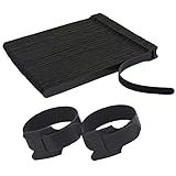 120 PCS Reusable Cable Ties with Hook and Loop, Multi-purpose Adjustable 8 Inch Cable Management Wire Ties Cable Straps for Organizing Home, Office and Data Centers (Black)