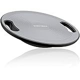 EVERYMILE Wobble Balance Board, Exercise Balance Stability Trainer Portable Balance Board with Handle for Workout Core Trainer Physical Therapy & Gym Diameter No-Skid Surface 15.7" Gray