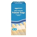 Amazon Basics Reclosable Freezer Gallon Bags, BPA Free, 90 Count (Previously Solimo)