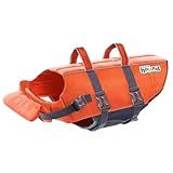 Outward Hound Granby Splash Dog Life Jacket, High-Buoyancy Dog Life Vest for Swimming, Boating, and Water Safety, Large, Orange