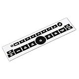 ROCCS 07-14 GM Vehicles Radio Dash Button Repair Kit Decal Fix Ruined Faded Audio Control Sticker Replacement for Denali Acadia Tahoe Silverado Escalade Buick Enclave
