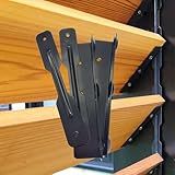 Pylex Deck Sunblind System 11060, Louvers Bracket Shutter Hardware Kit, Up to 11 Boards (48'') - Black Steel Baked Powder Coating Brackets