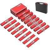 15 PCS Setup Blocks 3inch Aluminum Alloy Height Gauge Blocks Set Precision Setup Bars for Table Saw Accessories with Laser Engraved Markings Woodworking Measuring Tools Gift for Man Husband Dad