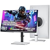 KTC 27 Inch Dual Mode Mini LED Monitor - 4K UHD at 160Hz & 1080P FHD 320Hz Gaming Monitor, 65W Type-C Port, HDR1400 Fast IPS Panel, Adaptive-Sync, HDMI 2.1 & DP 1.4, Height Adjustment, VESA Wall Mount
