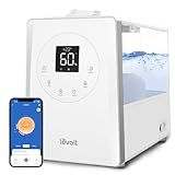 LEVOIT LV600S Smart Warm and Cool Mist Humidifiers for Home Bedroom Large Room, (6L) 753ft² Coverage, Quickly & Evenly Humidify Whole House, Easy Top Fill, App & Voice Control - Quiet Sleep Mode