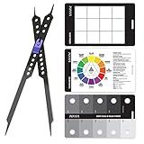 Pixiss Artist 10" Proportional Divider - Drawing Tool for Artists - Gray Scale Value Finder, Color Wheel and Artists View Catcher Finder - Drawing Supplies & Drafting Tools
