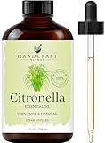 Handcraft Blends Citronella Essential Oil – Huge 4 Fl Oz – 100% Pure and Natural – Premium Grade Essential Oil for Diffuser and Aromatherapy, Skin, Massage, Candle and Soap Making Fragrance