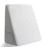 Premium Bed Wedge Pillow - Ergonomic Support for Sleeping, Post-Surgery, Acid Reflux Relief, and More - CertiPUR-US Certified Memory Foam - Removable Cover Included, Triangle, 24" x 22" x 7.5"