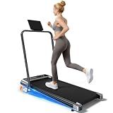 Walking Pad Treadmill for Home, Walking Pad with Incline and Handle Bar | Sturdy Foldable Handles Walking Pad with LED Display, Portable Quiet Under Desk Treadmills for small space at home office