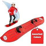 Geospace The Original Sledsterz Kids' Beginner Snowboard - Comes in Assorted Colors of Either Red, Blue or Green (Single Assorted Color Snowboard)