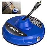 MEKOH 14” Electric Pressure Washer Surface Cleaner Attachment, 2500 PSI Universal Power Washer Accessories for Driveway Sidewalk Deck Patio Concrete Cleaning, 1/4" Quick-Connect, Dual Rotary Nozzles