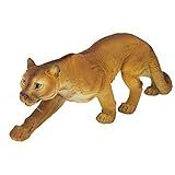 Design Toscano Prowling American Mountain Cougar Indoor/Outdoor Garden Statue, 22 Inches Wide, 5 Inches Deep, 8 Inches High, Handcast Polyresin, Full Color Finish