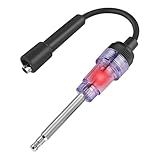 Inline Spark Plug Tester, Straight Boot Engine Ignition Tester Light Easy to Use, Small Armature Diagnostic Detector Tool for Automotive, Car, Lawnmower, Motorcycles, Internal External Engine