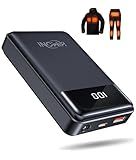 HIMONI 12V 20000mAh Heated Jacket Battery Pack Compatible with SOLJIKYE, YHQ,Wulcea and Genovega, Portable Power Bank for 𝟓𝐕 USB Heated Jackets Vest Camping Chair (NOT for DC 7.4V)