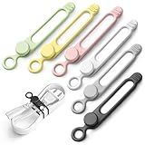 LOOHOI 30Pcs Silicone Cable Ties,Reusable Data Cable Organizer for Office, Multipurpose Elastic Cord Management Ties for Bundling and Fastening Cable Cords Wires