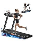 Treadmill with 15% Incline, 3-in-1 Portable Treadmills for Home and Office, Foldable Treadmill with Handles, 3.0HP Quiet Brushless Walking Pad Treadmill with Triple Display，300 LBS Weight Capacity