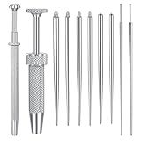 NIUSIMAN Piercing Taper Ball Grabber Tool for Changing Jewelry - 14G 16G 18G 20G Flat Back Earrings Applicator Tool Threadless Insertion Pin Thread Assistant Body Piercing Kit for Ear/Nose/Belly/Horseshoe/Lip/Eyebrow/Tongue