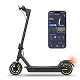 Electric Scooter, 500W Motor, 10" Solid Tires, 28 Miles Range, Dual Suspensions, 22 Mph Max Speed, Foldable Commuter E Scooter for Adults, Dual Brake, APP Control