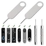 AYWFEY 4 Pack Doorbell Key Tool Kit, Release Removal Pin Security Key, Doorbell Opening Pin Tool to Dismantle Doorbell Battery and Mount Replacement, Compatible with Arlo, Nest Video Doorbell