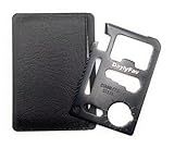 Multitool Card – 11 in 1 Credit Card Multi-Tool (Bottle Opener, Can Opener, Screwdrivers, Ruler & More) - Black