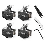 Bike Brake Pads, 4 Pairs Disc Brake Pads High-Performance with Installation Tools for Sram Avid Elixir E1 E3 E5 E7 E9 ER CR XO XX DB1 DB3 DB5, Nutt Hydraulic MTB Bicycle Brake Pads Replacement