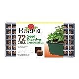 Burpee 72 Cell Seed Starting Kit with Greenhouse Dome and Coir Pellets