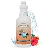 Steam & Go Demineralized Water for Steam Cleaner - PVC-Free Floor Cleaning Solution Compatible for All Steam Mops - Multi-Surface Cleaner for Home Surfaces - Tropical Bloom Scent, 32 oz