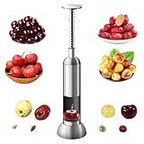 VolksRose Cherry Pitter Tool, Multi Stoner Fruit Remover with Stainless Steel Rod, Dates Pitting Device for Red Dates, Hawthorn, Cherries, Jujubes
