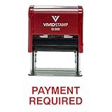 Payment Required Office Self Inking Rubber Stamp (Red Ink) - Large