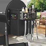 Sirozi Magnetic Storage Bin with Meat Temperature Chart, Suit for Traeger Ironwood 885, Pro Series 34, Pro Series 22, Pro D2 575, Pro 780, Ironwood 650, Z-Grills, Pit boss