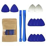 HEDGBOBO Repair Tools Kit for iPhone iPad MacBook Nintendo Switch PS4 Xbox Laptop - 10 Universal Triangle pry bar + 2 spudger + 2 Metal Triangular spudgers (0.87")