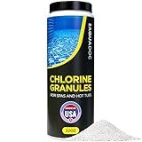Spa Chlorine for Hot Tub Sanitizer 2lbs - Quick Dissolving Hot Tub Chlorine Granules, Spa Chemicals Made in The USA - AquaDoc