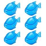 Funmit Humidifier Cleaning Fish, 6 Pack Humidifier Cleaner for Humidifiers and Fish Tanks, Purifies Water, Prevents Hard Water Build-Up, Reduces Scale, Blue