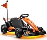 Licensed McLaren Electric Go Kart for Kids, 36V 9AH Battery Powered Drift Kart Car with Adjustable Seat, Ride on Crazy Cart for Kids with Two Speed, Racing Toy with Fast Two 250W Motors (36V)
