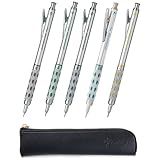 Graph Gear 1000 Mechanical Drafting Pencil Set (0.3mm / 0.4mm / 0.5mm / 0.7mm / 0.9mm), qullity original pen case