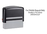 Hubco Gray 4913 for Mobile Deposit Only Self-Inking Stamp