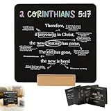52 Scripture Cards, Scripture Cards with Bible Verses, A Mapped Bible Verse for Every Week of The Year, Christian Bible Gifts(Contains 27 cards + base, double-sided card design)